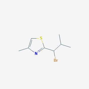 2-(1-Bromo-2-methylpropyl)-4-methyl-1,3-thiazole - 