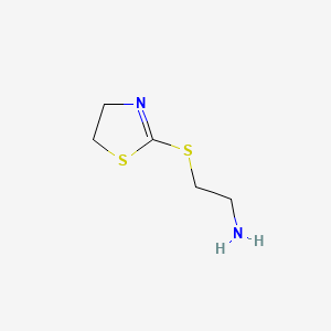 2-[(2-Aminoethyl)sulfanyl]-4,5-dihydro-1,3-thiazole - 