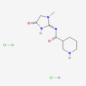 N-(1-methyl-4-oxo-4,5-dihydro-1H-imidazol-2-yl)piperidine-3-carboxamide dihydrochloride - 