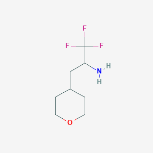 1,1,1-Trifluoro-3-(oxan-4-yl)propan-2-amine - 