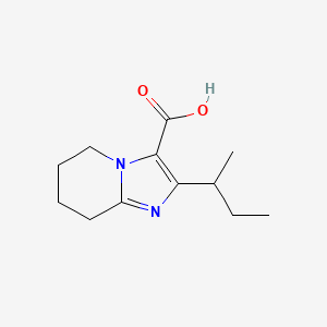 2-(Butan-2-yl)-5H,6H,7H,8H-imidazo[1,2-a]pyridine-3-carboxylic acid - 