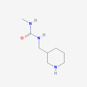 3-Methyl-1-[(piperidin-3-yl)methyl]urea - 