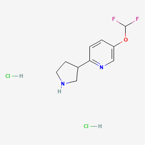 5-(Difluoromethoxy)-2-(pyrrolidin-3-yl)pyridine dihydrochloride - 