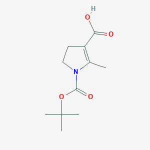 1-[(tert-Butoxy)carbonyl]-2-methyl-4,5-dihydro-1H-pyrrole-3-carboxylic acid - 
