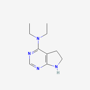 N,N-Diethyl-5H,6H,7H-pyrrolo[2,3-d]pyrimidin-4-amine - 