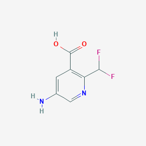 5-Amino-2-(difluoromethyl)pyridine-3-carboxylic acid - 