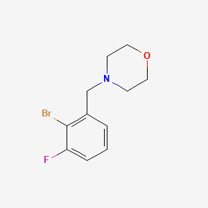 4-[(2-Bromo-3-fluorophenyl)methyl]morpholine - 