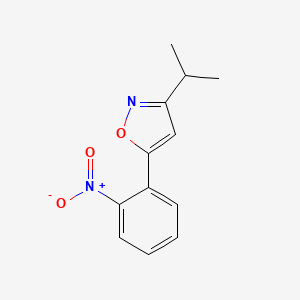 5-(2-Nitrophenyl)-3-(propan-2-yl)-1,2-oxazole - 