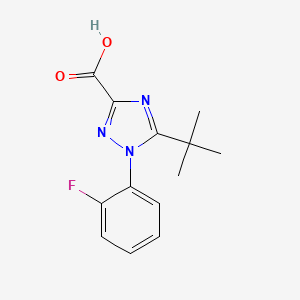 5-Tert-butyl-1-(2-fluorophenyl)-1H-1,2,4-triazole-3-carboxylic acid - 