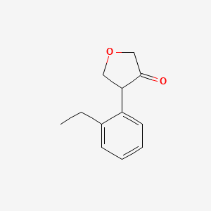 4-(2-Ethylphenyl)oxolan-3-one - 