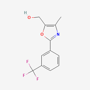 {4-Methyl-2-[3-(trifluoromethyl)phenyl]-1,3-oxazol-5-yl}methanol - 