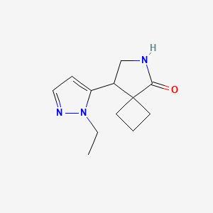 8-(1-Ethyl-1H-pyrazol-5-yl)-6-azaspiro[3.4]octan-5-one - 