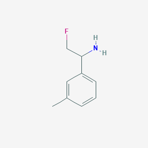 2-Fluoro-1-(3-methylphenyl)ethan-1-amine - 
