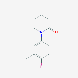 1-(4-Fluoro-3-methylphenyl)piperidin-2-one - 