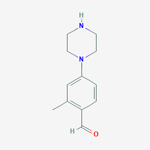 2-Methyl-4-(piperazin-1-YL)benzaldehyde - 