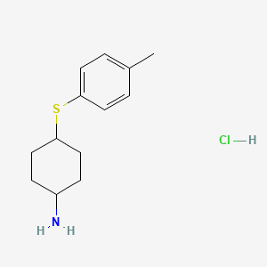 4-[(4-Methylphenyl)sulfanyl]cyclohexan-1-amine hydrochloride - 