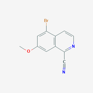 5-Bromo-7-methoxyisoquinoline-1-carbonitrile - 