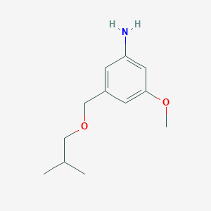 3-Methoxy-5-[(2-methylpropoxy)methyl]aniline - 