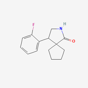 4-(2-Fluorophenyl)-2-azaspiro[4.4]nonan-1-one - 