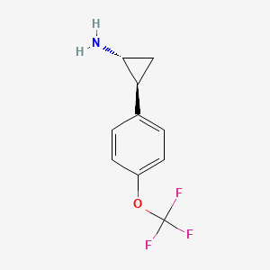 (1R,2S)-2-[4-(Trifluoromethoxy)phenyl]cyclopropan-1-amine - 