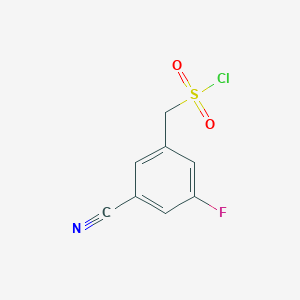 (3-Cyano-5-fluorophenyl)methanesulfonyl chloride - 