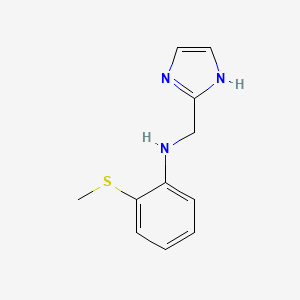 N-(1H-Imidazol-2-ylmethyl)-2-(methylsulfanyl)aniline - 