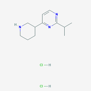 4-(Piperidin-3-yl)-2-(propan-2-yl)pyrimidine dihydrochloride - 