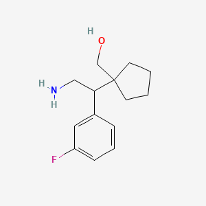 {1-[2-Amino-1-(3-fluorophenyl)ethyl]cyclopentyl}methanol - 