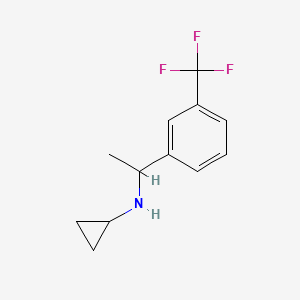 N-{1-[3-(Trifluoromethyl)phenyl]ethyl}cyclopropanamine - 