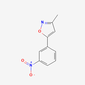 3-Methyl-5-(3-nitrophenyl)-1,2-oxazole - 126633-03-2