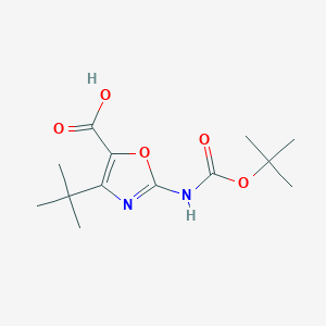 2-{[(Tert-butoxy)carbonyl]amino}-4-tert-butyl-1,3-oxazole-5-carboxylic acid - 