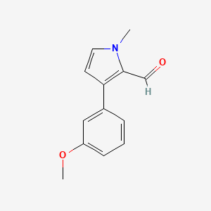 3-(3-Methoxyphenyl)-1-methyl-1H-pyrrole-2-carbaldehyde - 