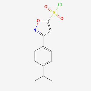 3-[4-(Propan-2-yl)phenyl]-1,2-oxazole-5-sulfonyl chloride - 