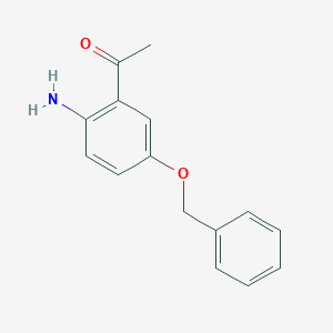 1-[2-Amino-5-(benzyloxy)phenyl]ethan-1-one - 