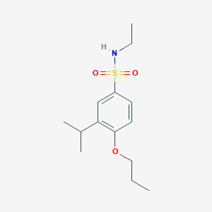 N-Ethyl-3-(propan-2-yl)-4-propoxybenzene-1-sulfonamide - 
