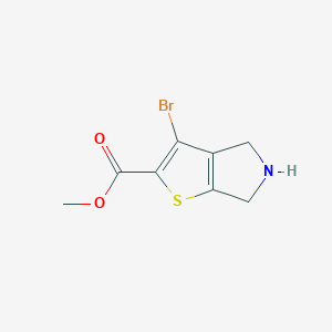 Methyl 3-bromo-4H,5H,6H-thieno[2,3-c]pyrrole-2-carboxylate - 