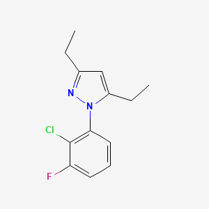 1-(2-Chloro-3-fluorophenyl)-3,5-diethyl-1H-pyrazole - 