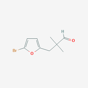 3-(5-Bromofuran-2-yl)-2,2-dimethylpropanal - 