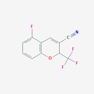 5-Fluoro-2-(trifluoromethyl)-2H-chromene-3-carbonitrile - 