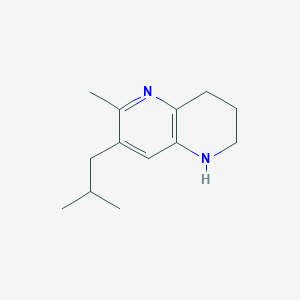6-Methyl-7-(2-methylpropyl)-1,2,3,4-tetrahydro-1,5-naphthyridine - 