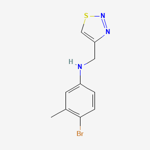 4-Bromo-3-methyl-N-(1,2,3-thiadiazol-4-ylmethyl)aniline - 