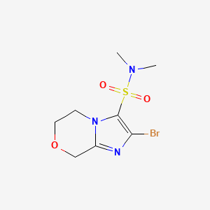 2-Bromo-N,N-dimethyl-5H,6H,8H-imidazo[2,1-c][1,4]oxazine-3-sulfonamide - 