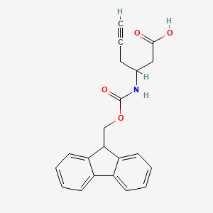 3-({[(9H-Fluoren-9-YL)methoxy]carbonyl}amino)hex-5-ynoic acid - 