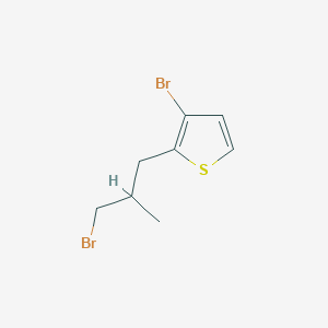 3-Bromo-2-(3-bromo-2-methylpropyl)thiophene - 