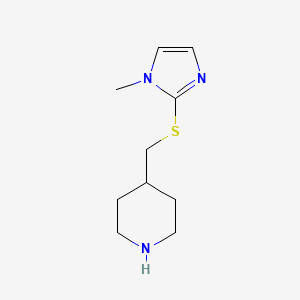 4-([(1-Methyl-1H-imidazol-2-YL)sulfanyl]methyl)piperidine - 
