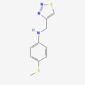 4-(Methylsulfanyl)-N-(1,2,3-thiadiazol-4-ylmethyl)aniline - 