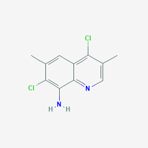4,7-Dichloro-3,6-dimethylquinolin-8-amine - 