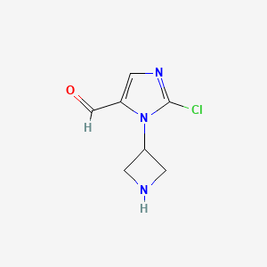 1-(Azetidin-3-yl)-2-chloro-1H-imidazole-5-carbaldehyde - 
