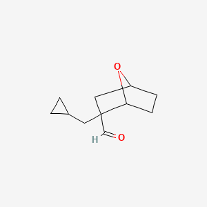 2-(Cyclopropylmethyl)-7-oxabicyclo[2.2.1]heptane-2-carbaldehyde - 