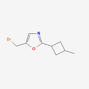 5-(Bromomethyl)-2-(3-methylcyclobutyl)-1,3-oxazole - 